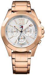Tommy Hilfiger Srebrny/Stal w kolorze różowego złota Ø42 mm 1781847