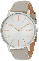 Tommy Hilfiger Srebrny/Skóra Ø40 mm 1781937