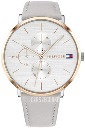 Tommy Hilfiger Srebrny/Skóra Ø40 mm 1781946