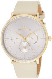 Tommy Hilfiger Srebrny/Skóra Ø40 mm 1782035
