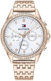 Tommy Hilfiger Srebrny/Stal w kolorze różowego złota Ø39.8 mm 1782143