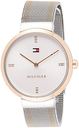 Tommy Hilfiger Srebrny/Stal w kolorze różowego złota Ø35 mm 1782221