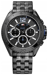 Tommy Hilfiger Grant Czarny/Stal Ø46 mm 1791033