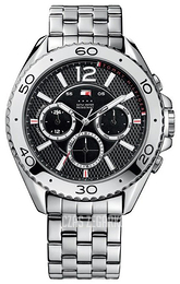 Tommy Hilfiger Grant Czarny/Stal Ø46 mm 1791047