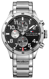 Tommy Hilfiger Trent Czarny/Stal Ø46 mm 1791141