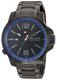 Tommy Hilfiger Brandon Czarny/Stal Ø46 mm 1791223