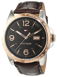 Tommy Hilfiger Ken Czarny/Skóra Ø46 mm 1791255