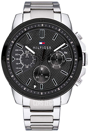 Tommy Hilfiger Czarny/Stal Ø46 mm 1791564