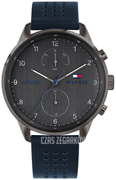 Tommy Hilfiger Chase Szary/Skóra Ø44 mm 1791578