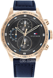 Tommy Hilfiger Trent Czarny/Skóra Ø46 mm 1791808