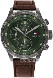 Tommy Hilfiger Trent Zielony/Skóra Ø46 mm 1791809