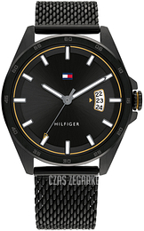 Tommy Hilfiger Carter Czarny/Stal Ø42 mm 1791913