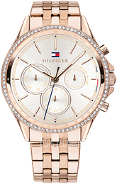 Tommy Hilfiger Srebrny/Stal w kolorze różowego złota Ø38 mm 1791978