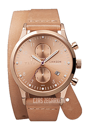 Triwa Lansen Rose Chrono Różowe złoto/Skóra Ø38 mm LCST104-TWIST