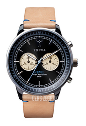 Triwa Nevil Raven Tan Czarny/Skóra Ø42 mm NEAC101-T
