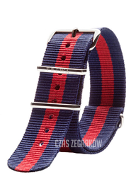 Triwa Red Blue Nato 20mm Tkanina STNY110