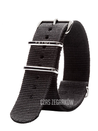 Triwa Black Nato 20 mm Tkanina STNY116
