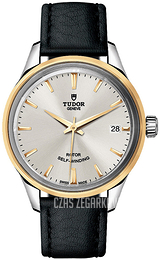 Tudor Style Srebrny/Skóra Ø34 mm 12303-0008