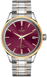Tudor Style Czerwony/Stal w odcieniu złota Ø34 mm M12303-0013