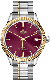 Tudor Style Czerwony/Stal w odcieniu złota Ø34 mm M12313-0013