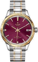 Tudor Style Czerwony/Stal w odcieniu złota Ø34 mm M12313-0015