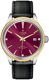 Tudor Style Czerwony/Skóra Ø38 mm 12503-0016