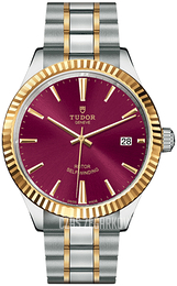 Tudor Style Czerwony/Stal w odcieniu złota Ø38 mm M12513-0013