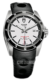Tudor Grantour Date Biały/Skóra Ø42 mm 20500N-WIDBLS