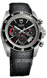 Tudor Grantour Chrono Czarny/Skóra Ø42 mm 20530N-BKIDBLS