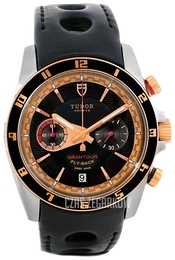 Tudor Grantour Chrono Fly-Back Czarny/Skóra Ø42 mm 20551N-BIDBLS