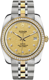 Tudor Classic Date Żółte złoto/Stal w odcieniu złota Ø38 mm 21023-0010