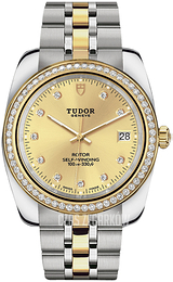Tudor Classic Date Żółte złoto/Stal w odcieniu złota Ø38 mm 21023-0012