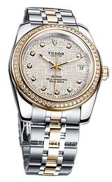 Tudor Classic Date Srebrny/Stal w odcieniu złota Ø38 mm 21023-62583-SLDIDSTL