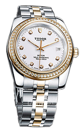 Tudor Classic Date Biały/Stal w odcieniu złota Ø38 mm 21023-62583-WDIDSTL