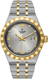 Tudor Royal Srebrny/18 karatowe żółte złoto Ø28 mm M28303-0002