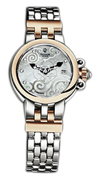 Tudor Clair De Rose Biały/18 karatowe żółte złoto Ø26 mm 35101-65710-WHDDSTL