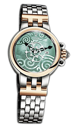 Tudor Clair De Rose Zielony/18 karatowe żółte złoto Ø30 mm 35401-65740-GRDSTL