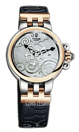 Tudor Clair De Rose Biały/18 karatowe żółte złoto Ø30 mm 35401-WHDBFS