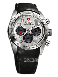 Tudor Fastrider Chronograph Srebrny/Skóra Ø42 mm 42000-SADBLS