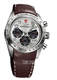 Tudor Fastrider Chronograph Srebrny/Skóra Ø42 mm 42000-SADBRLS