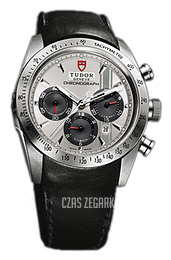 Tudor Fastrider Chronograph Srebrny/Skóra Ø42 mm 42000-SIDBLS