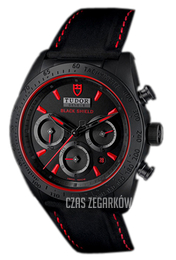 Tudor Fastrider Black Shield Czarny/Skóra Ø42 mm 42000CR-BKLS