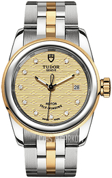 Tudor Glamour Date Żółte złoto/Stal w odcieniu złota Ø26 mm M51003-0005