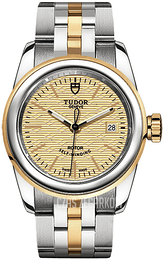 Tudor Glamour Date Żółte złoto/Stal w odcieniu złota Ø26 mm M51003-0006