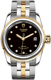Tudor Glamour Date Czarny/Stal w odcieniu złota Ø26 mm M51003-0007