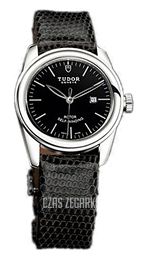 Tudor Glamour Date Czarny/Skóra Ø31 mm 53000-BIDBLZS