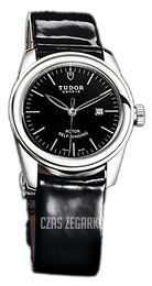 Tudor Glamour Date Czarny/Skóra Ø31 mm 53000-BIDBPLS