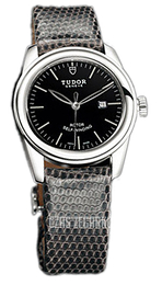 Tudor Glamour Date Czarny/Skóra Ø31 mm 53000-BIDGLZS