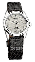 Tudor Glamour Date Srebrny/Skóra Ø31 mm 53000-SDIDBLZSP