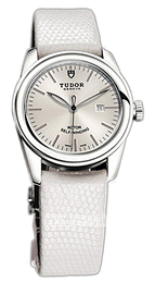 Tudor Glamour Date Srebrny/Skóra Ø31 mm 53000-SIDWLZS